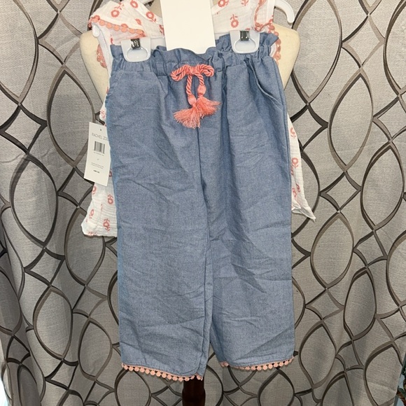 NEW 3 piece Rachel Zoe Toddler Outfit: Top, Pants, and Sunglasses Size 4T - Picture 3 of 9